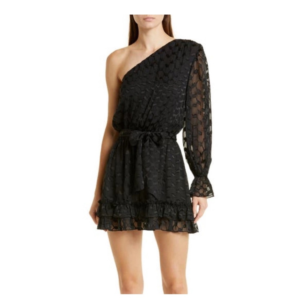 Ramy Brook Black One-Shoulder Dress